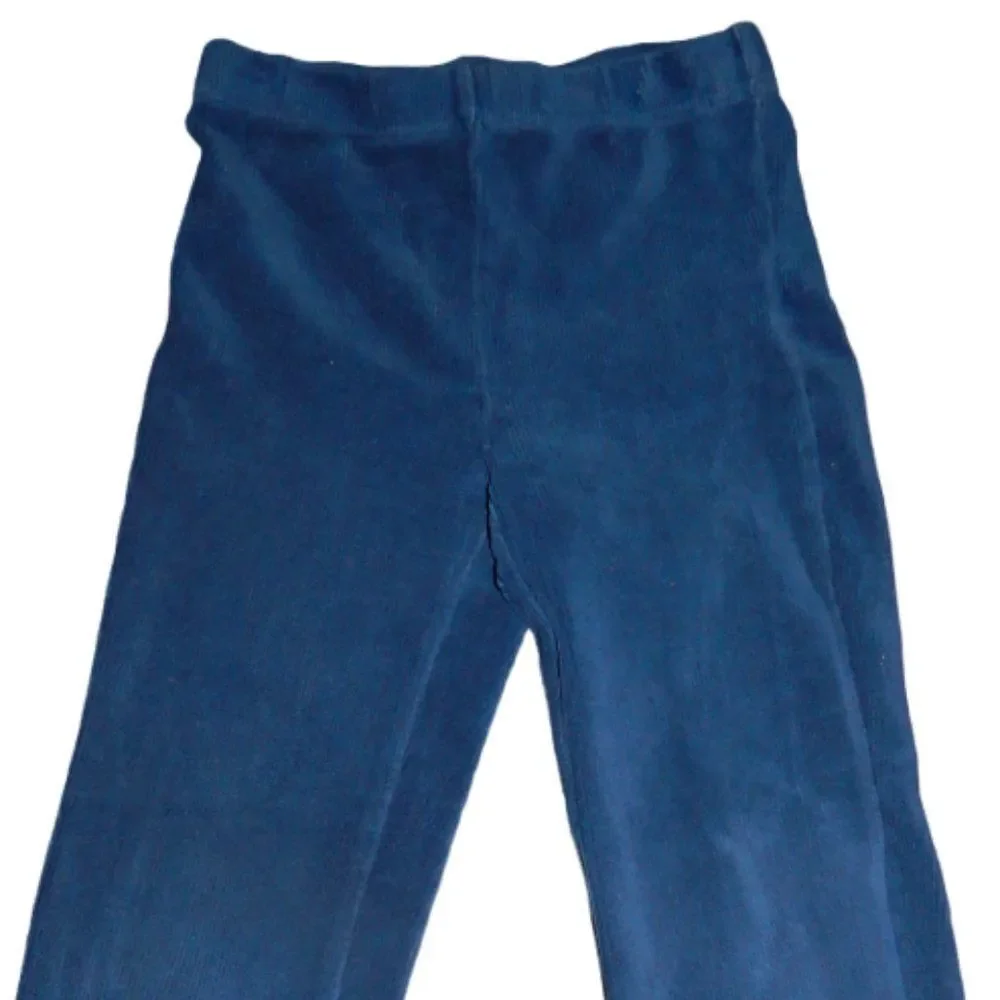 Children’s Place Toddler Girls 4T Blue Ribbed Velvety Stretch Leggings